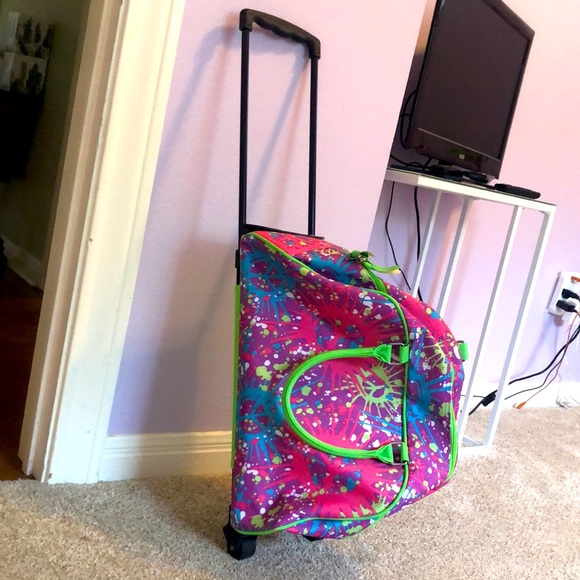 Justice tie-dye rolling suitcase - Picture 8 of 8
